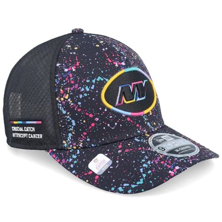 New Era - NFL Black trucker Czapka Z Daszkiem - New York Jets NFL Crucial Catch 9FORTY A-frame Trucker @ Hatstore