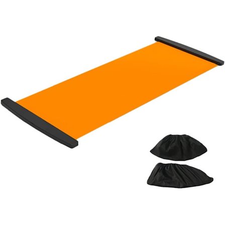 Glidebræt, professionel træningsglidemåtte med skoovertræk - træningsudstyr til ben toning, core styrke & atletisk træning