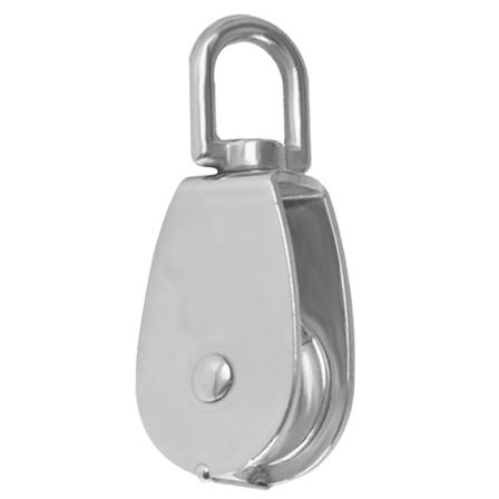 Rostfritt stål hjul Remskiva Block Remskiva Rep Remskiva Single Eye M20