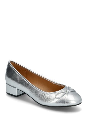 Biacindy Ballet Flat Faux Leather Silver Bianco