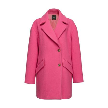 Pinko Double-Breasted Coats Pink, Dame Uldfrakker