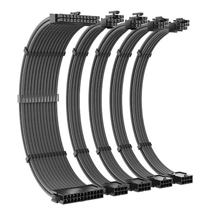 ATX 24-pin dobbel PCIE 6+2-pin dobbel EPS 4+4-pin PSU strømforlengelseskabel