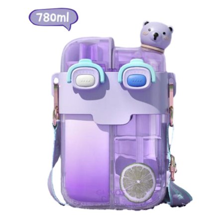 Barnens stora dubbelstrå-koppar med fack