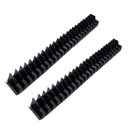 Værktøjsnøgle Opbevaringsarrangør Sort Værktøj Modulær Spalte Organiser 2 Stk Sæt (Sort)