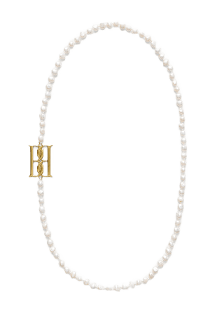 By Malene Birger Chakallo monogramhalsband Smycken & klockor Dam Vit ONESIZE