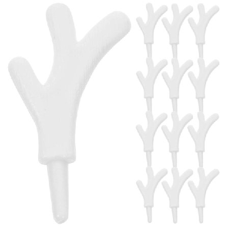 100 stk Kunstige Plast Hjortegevirer Plast Hjortehorn Rekvisitter Hodebånd Plastgren Gevir DIY Plastgevirer