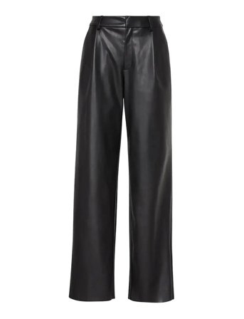 Calvin Klein | Faux Leather Pleated Trouser | 44