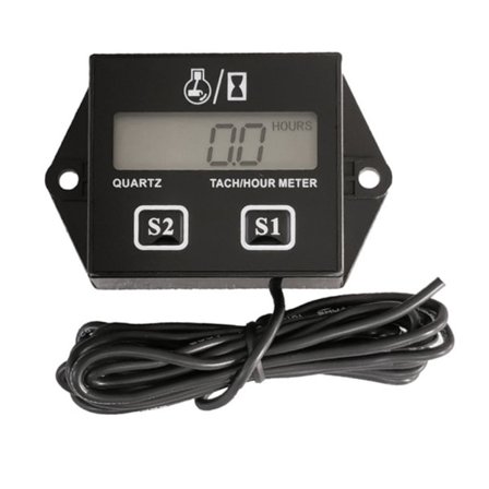Motorcykel 2/4-takts Motor Tachotimer Timer Meter LCD Skærm Vandafvisende Bil Motor Båd Motorcykel Digital Tacho