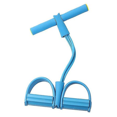 3-rørs treningsband med fotpedal, motstandsband med snor for strekkøvelser, yoga og pilates