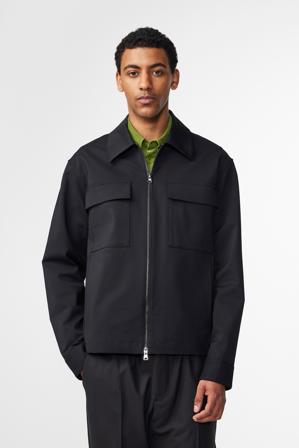 Alban 1089 Overshirt Herr Svart Bomuldsblanding