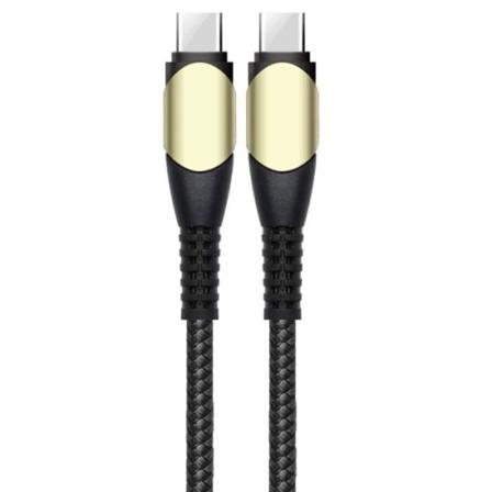 60W snabbladdning USB-C till USB-C-kabel för Xiaomi Redmi 11A 10A 10C 9 9A 9C 9T - Förstärkt nylonsvart 1M