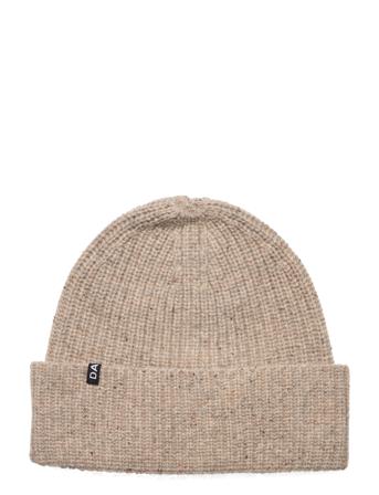 Day Pure Melange Knit Hat Accessories Headwear Beanies Beige DAY ET*Betinget Tilbud