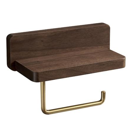 (10*20 CM) Toalettpapirholder Dobbelinstallasjon Massivt Tre Beec