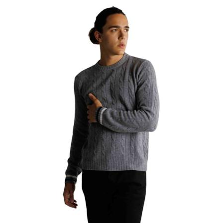 Valentino, Sweater Grijs, Heren, Maat:M,wol