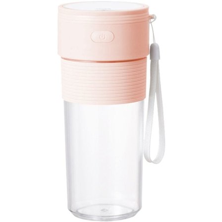 Kannettava tehosekoitin Smoothies Juicer 300ml USB-ladattavalla kotiin, toimistoon, urheiluun, matkoille, ulkoiluun, pinkki