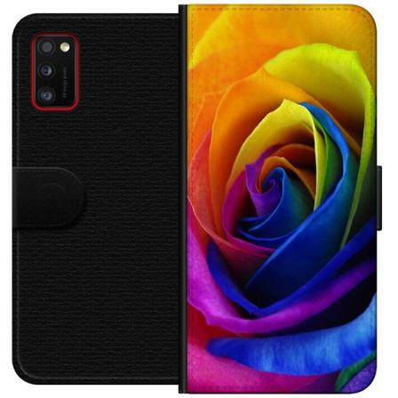 Samsung Galaxy A41 Plånboksfodral Rainbow Rose