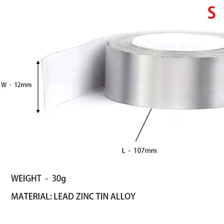 Vægte Golf Bly Tape Vægt Selvklæbende til Træ Jern Putte