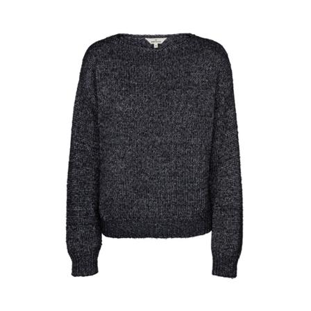 Basic Apparel Kerala Boat Neck Sweater Sort, Dame