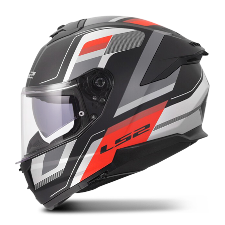 Casco Integrale LS2 FF808 Stream II Vintage Nero/Grigio/Rosso XL