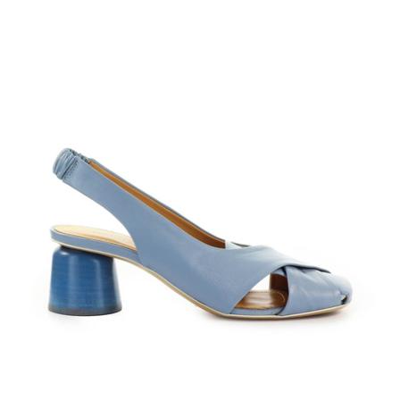 Halmanera Nappa Leather Slingback Pumps , Blauw , Dames , Maat: 37 EU