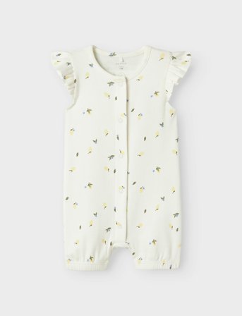 name it Nbffilly Ss Sunsuit Box - White - 56
