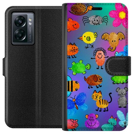 Yhteensopiva Lompakkokotelo OnePlus Nord N300 Little Scribble Friends