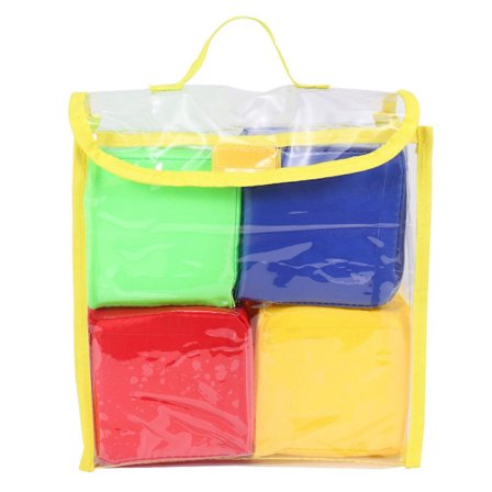 DIY Uddannelsesspil Terninger, Lomme Terninger, Foto Lomme Skum Stableblokke - Sæt med 4 Db