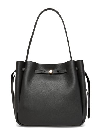 Tory Burch Romy Large Bucket Bag - Black - ONE SIZE