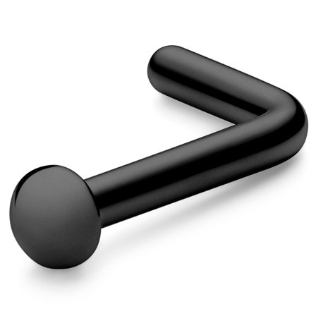 Piercing para o Nariz em Aço Cirúrgico Preto de 6 mm para homens - Piercings para nariz