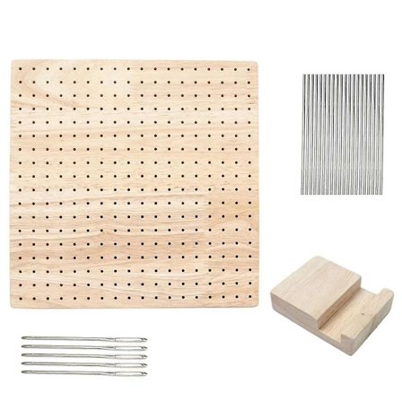 Neulevirkkauslauta Käsityönä tehdyt isoäidinneliöt Kiinnityslauta Neulontatyökalu Lahjat Neulomiseen