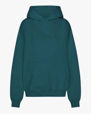 Organic Oversized Hood - Ocean Green - Female - S