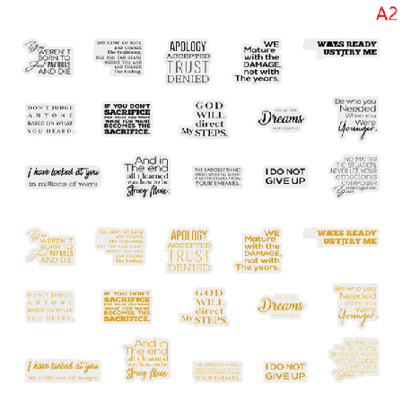 30st/pack Pet Bronzing Craft Stickers Engelska Fraser För Coll