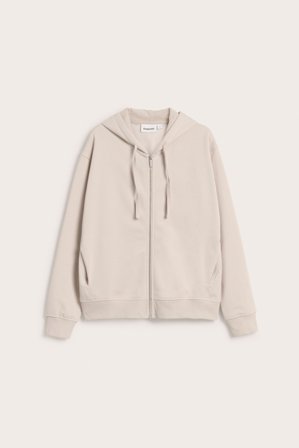 Kappahl | Bluza z kapturem, z zamkiem błyskawicznym | Beżowy
