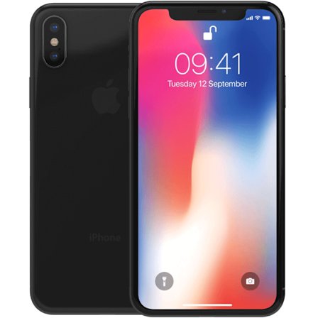 Apple iPhone X Space Grey 256 GB Klass B Nytt batteri (refurbished)