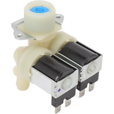 Vattenventil för tvättmaskin, Dubbelhuvud Sole-ventil för tvättmaskin Vatteninloppsventil för tvättmaskin Enkel att installera TvättmaskinBY