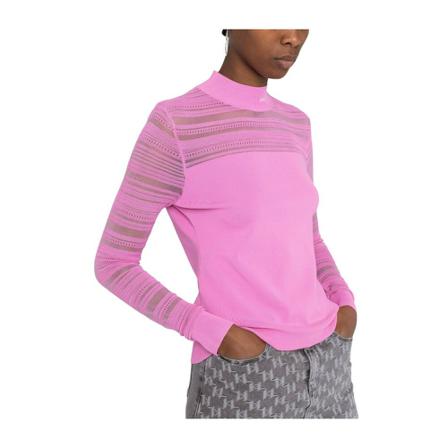 Karl Lagerfeld Long Sleeve Tops Pink, Dame