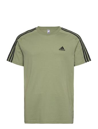 Adidas Sportswear Essentials Single Jersey 3-Stripes T-Shirt Grön