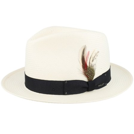 Bailey - White - straw - Hat - Guthrie Natural/Black Straw Hat - Hatstore
