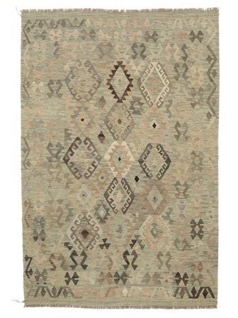 Kilim Afghan Old Style Rug Hand Woven 171X254 Dark Yellow/Brown Afghanistan