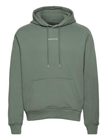 Micro Branding Hoodie Hoodie Grön Calvin Klein Jeans