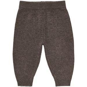 Kids - FUB Knitted Baby Leggings Pecan Melange 80 cm - Bottoms - 80 cm - Brown