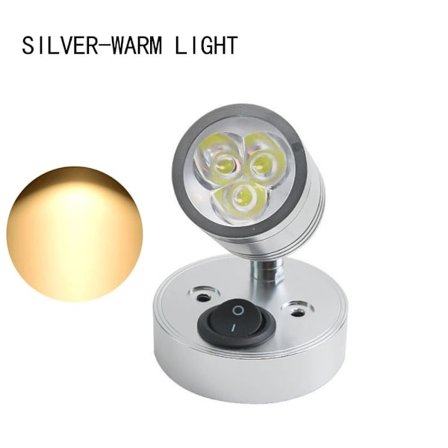 LED Væglampe Camper Van Lys SØLV VARMT LYS VARMT LYS