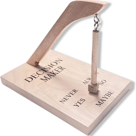 Magnetisk pendel i trä för beslutsfattare, leksaker för att avgöra spelet idag