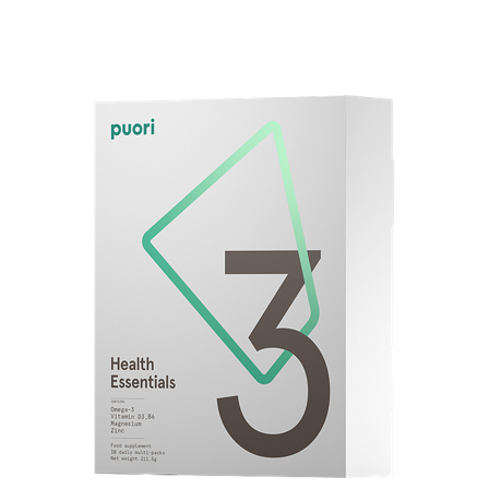 Puori Omega-3 D-vitamin Magnesium 30 doser