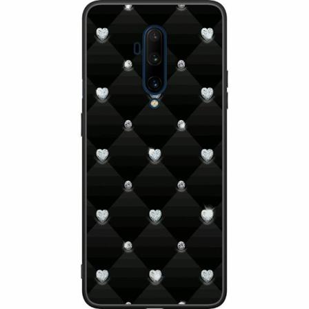Oneplus 7t Pro Svart Skal Bling Heart