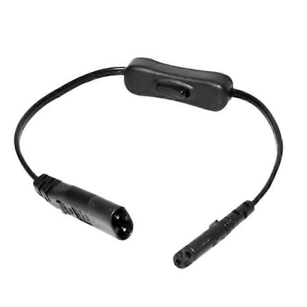 Strömadapterförlängningssladd, IEC320 C7 till C8 med strömbrytare och "8" Int