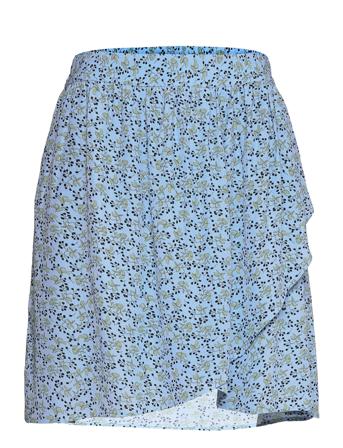 Fadea Jalina Skirt Aop Blue MOSS COPENHAGEN
