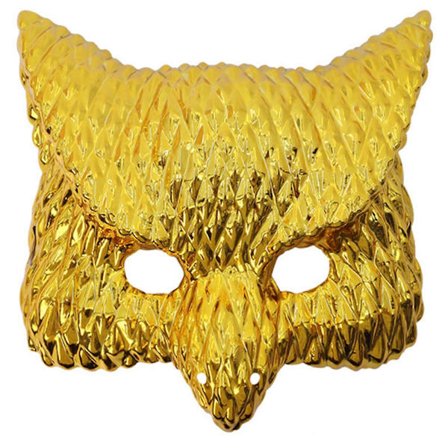 Maskeradmask Guld Leopard/Lejon/Gris/Uggla Mask Party Mask Halloween Cosplay Mask Kvinnor Män Djurmask Balmask