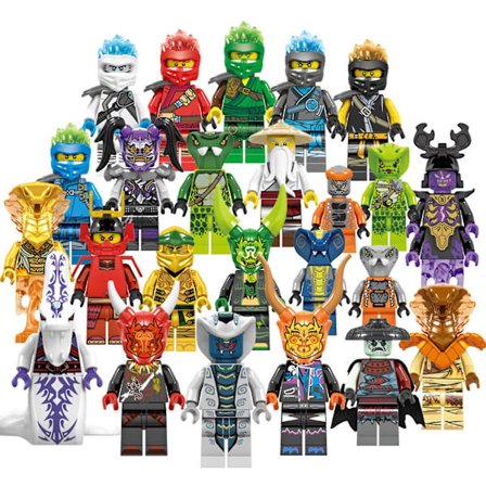 24 stk. Ninja Mini Figurer Ninja Serie Mini Blokke Figurer Dukker Legetøjssæt Til Børn Børnegaver db