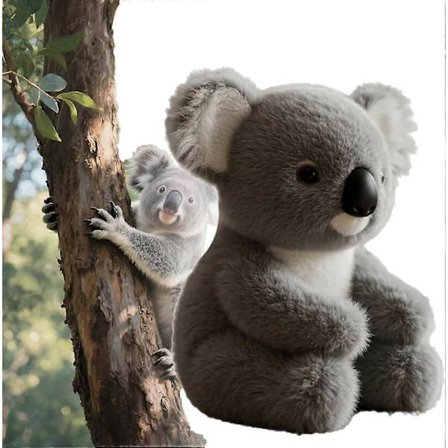 Koaly - Den følelsesmæssige helbredelse på anmodning, Koaly plysdyr til følelsesmæssig støtte, efterligner naturlige bevægelser for realistisk komfort